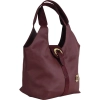 Laura Biaggi torebka klasyczna shopper skóra ekologiczna bordowa-102172